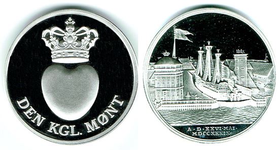 Medalje i sølv fra Kgl. Proof møntsæt 2010