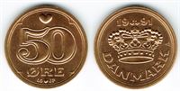 50 øre 1991 i kv. S - fra Kgl. møntsæt