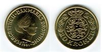 20 kr. 1991 i kv. S - fra Kgl. møntsæt