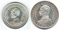 Erindringsmønt - Årgang 1906 2 kr. sølv i kv. (0)