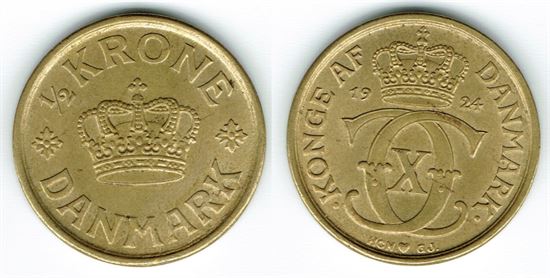 1/2 kr. 1924 i kv. 01