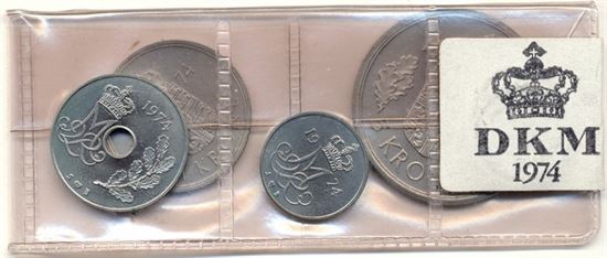 Kgl. møntsæt år 1974