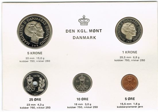 Kgl. møntsæt år 1978
