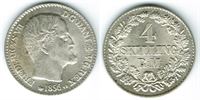 År 1856 - Fr. VII - 4 skilling rigsmønt i kv. 0