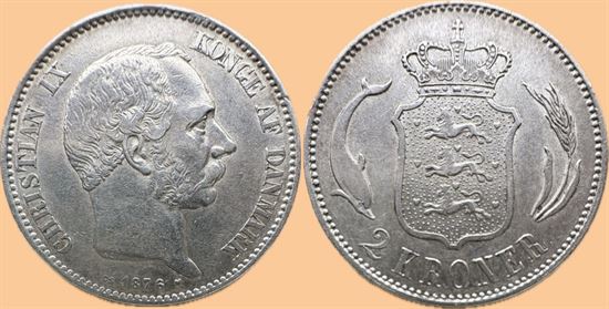2 kr. 1876 i kv. 1+