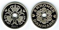 5 kr. 2011 i kv. M - fra Kgl. Proof møntsæt