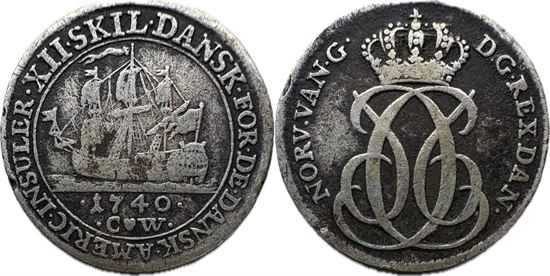 DVI: 12 skilling 1740 i kv. 1