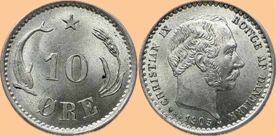 10 øre 1903 i kv. 01 - 0