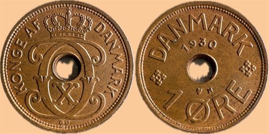 1 øre 1930 i kv. 0