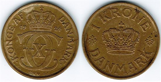 1 kr. 1924 i kv. 1+ - 01