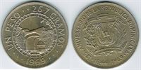 Dominikanske Republic: 1 peso 1969 i kv. 01