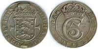 År 1682 - Chr. V - 1 krone i kv. (1+) - hængselrester