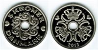5 kr. 2013 i kv. M - fra Kgl. Proof møntsæt