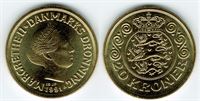 20 kr. 1991 i kv. S  - fra Kgl. møntsæt
