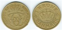 1 kr. 1924 i kv. (1- - 1) - lille kantskade