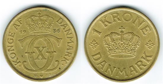 1 kr. 1936 i kv. 1+ - 01