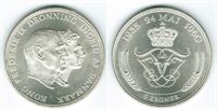 Erindringsmønt - Årgang 1960 5 kr. sølv i kv. 0