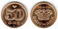 50 øre 2009 i kv. S - fra Kgl. møntsæt