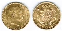 Guld 20 kr. 1917 i kv. 01