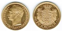 Guld 20 kr. 1908 i kv. 01