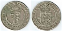 År 1654 - Fr. III - 1 krone i kv. 1+