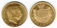 Guld 20 kr. 1914 i kv. 01 - 0