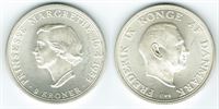 Erindringsmønt - Årgang 1958 2 kr. sølv i kv. 0