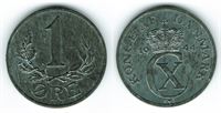 1 øre 1944 i kv. 0 - flot lys mønt