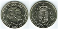 5 kr. 1979 i kv. S  - fra Kgl. møntsæt