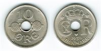 10 øre 1938 i kv. (0) - svagt præget krone