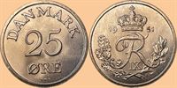 25 øre 1951 i kv. 0