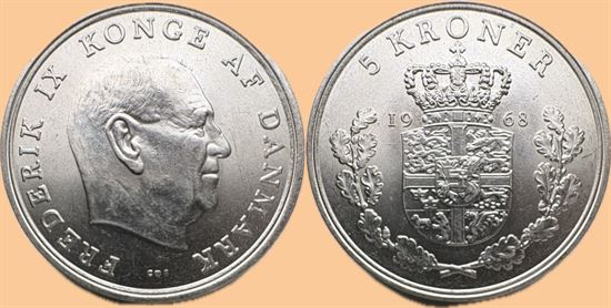 5 kr. 1968 i kv. 0