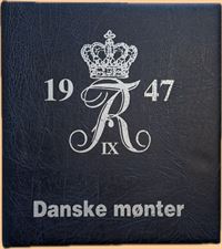 Hartberger møntalbum 1947 - 1972 inkl. skilleblade og mønter