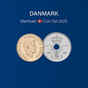 Nordfrim møntsæt år 2025 i papomslag