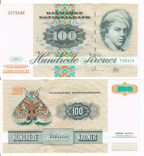 Seddel: 100 kr. 1994 F0941K i kv. 01 - 0