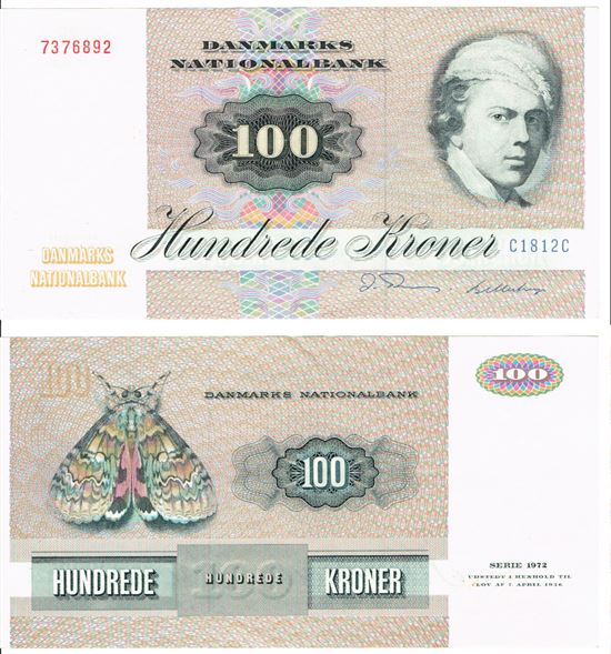 Seddel: 100 kr. 1981 C1812C i kv. 01