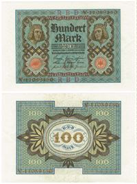 Seddel: Tyskland 100 mark 1920 i kv. 01 - 0