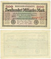 Seddel: Tyskland 200.000.000.000 mark 1923 i kv. 1+