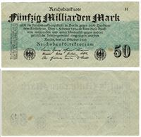 Seddel: Tyskland 1.000.000.000 mark 1923 i kv. 01