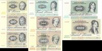 Seddel: 10 kr. til 1.000 kr. Maleri og Dyresedlerne - typesamling 