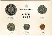 Kgl. møntsæt år 1977