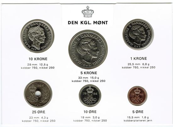 Kgl. møntsæt år 1984
